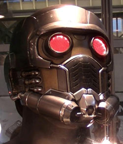 The Star-Lord helmet from “Guardians of the Galaxy” features various Stratasys 3D Printed parts