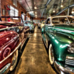 cars in the museum